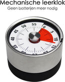 FLOKOO Leather and Metal Clock