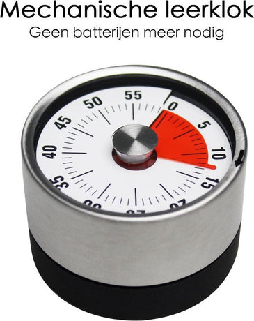 FLOKOO Leather and Metal Clock