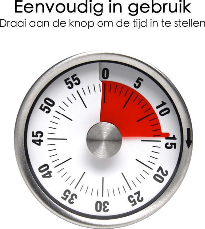 FLOKOO Leather and Metal Clock