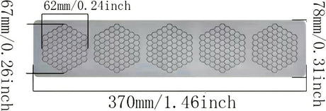 Honeycomb silicone mold / tile mold