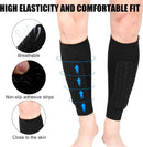 Shin guards - Football shin guards - Children's football shin guards - Shin guard straps - Premium leg protection with sleeves - Comfortable and impact-resistant - Size M - Suitable for training and competition