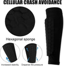 Shin guards - Football shin guards - Children's football shin guards - Shin guard straps - Premium leg protection with sleeves - Comfortable and impact-resistant - Size M - Suitable for training and competition
