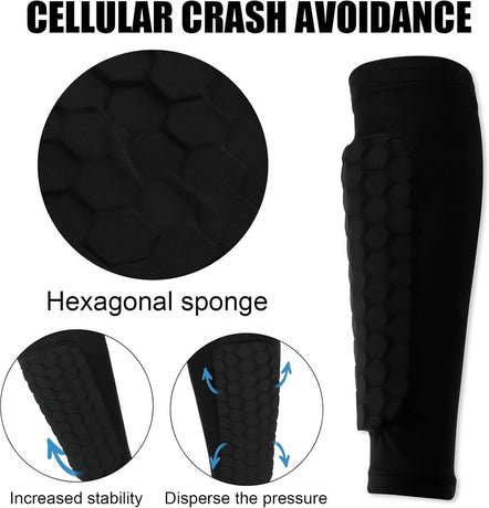 Shin guards - Football shin guards - Children's football shin guards - Shin guard straps - Premium leg protection with sleeves - Comfortable and impact-resistant - Size M - Suitable for training and competition