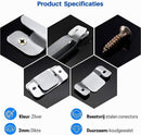 4-Piece Sectional Sofa Connectors, Furniture Connectors, Premium Metal Sofa Connector with Screws, Suitable for Two-Seater Sofas (Silver) - Cabinet Brackets