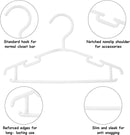 Hangers - Hangers - Children's Hangers - Baby Hangers - Plastic Hangers for Children - Baby Wardrobe Hangers - 20 Non-Slip Toddler Hangers - For Baby Clothes, Pants, Jackets, Dresses - Wit