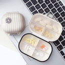 7-Day Pill Organizer, 2-Piece Set - 7-Compartment Pill Organizer - Airtight Medicine Box - Groot+ Klein - Waterproof - Portable - 4 x 7.8 x 11.2 cm / 8 x 7.8 x 4 cm