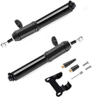 Hand Pump - Bicycle Pump - Mini Portable Bicycle Pump in Aluminum Alloy - ABS Flexible Hose - Lightweight - Up to 100 psi - Presta and Schrader Valves - Black