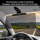 Car Sunshade - Universal - Polarized Anti-Glare - Sun Visor Extension - Powerful Light Blocking - Anti-Glare Protection - Diffused Light - Safe Driving - UV Protection - 32 x 14.5 cm - Black