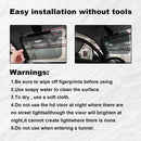 Car Sunshade - Universal - Polarized Anti-Glare - Sun Visor Extension - Powerful Light Blocking - Anti-Glare Protection - Diffused Light - Safe Driving - UV Protection - 32 x 14.5 cm - Black