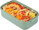 Green Lunch Box with Soup Bowl - Bento Box - Adult Lunch Box - Meal Boxes - Children's Lunch Box - Lunch Box with Compartments - Airtight and Leakproof - BPA-Free