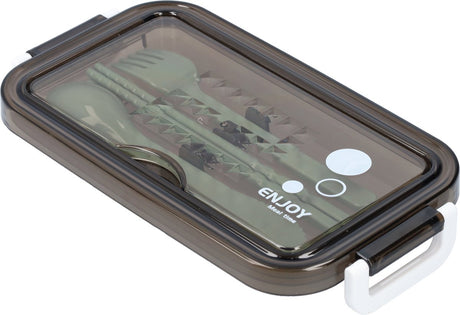 Green Lunch Box with Soup Bowl - Bento Box - Adult Lunch Box - Meal Boxes - Children's Lunch Box - Lunch Box with Compartments - Airtight and Leakproof - BPA-Free