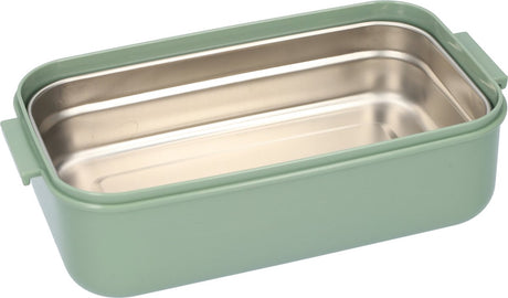 Green Lunch Box with Soup Bowl - Bento Box - Adult Lunch Box - Meal Boxes - Children's Lunch Box - Lunch Box with Compartments - Airtight and Leakproof - BPA-Free