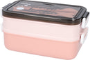 Pink Lunch Box with Soup Bowl - Bento Box - Adult Lunch Box - Meal Boxes - Children's Lunch Box - Lunch Box with Compartments - Airtight and Leakproof - BPA-Free