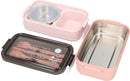Pink Lunch Box with Soup Bowl - Bento Box - Adult Lunch Box - Meal Boxes - Children's Lunch Box - Lunch Box with Compartments - Airtight and Leakproof - BPA-Free