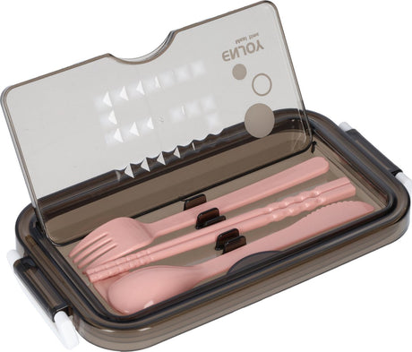 Pink Lunch Box with Soup Bowl - Bento Box - Adult Lunch Box - Meal Boxes - Children's Lunch Box - Lunch Box with Compartments - Airtight and Leakproof - BPA-Free