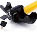 Car steering wheel lock - Anti-theft - Lock for classic cars - Security lock - With 2 keys - Yellow