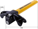Car steering wheel lock - Anti-theft - Lock for classic cars - Security lock - With 2 keys - Yellow