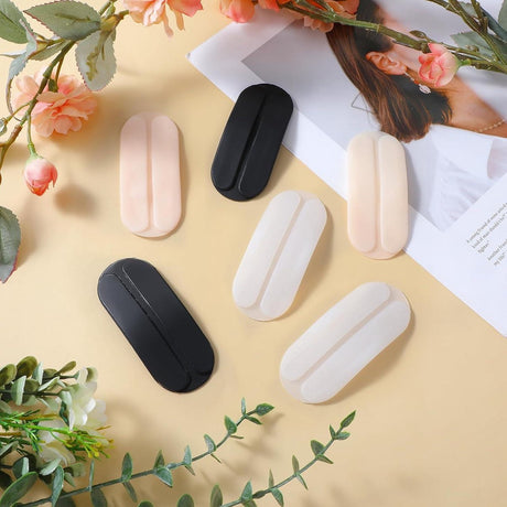 Set of 6 silicone bra strap pads - Shockproof - Non-slip shoulder pads - Gel bra strap pads - Comfortable and soft - Women's clothing - Relieves shoulder pain