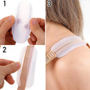 Set of 6 silicone bra strap pads - Shockproof - Non-slip shoulder pads - Gel bra strap pads - Comfortable and soft - Women's clothing - Relieves shoulder pain