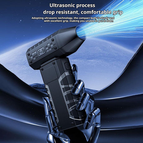 Mini electric turbo jet at 160,000 rpm, wind speed: 52 m/s