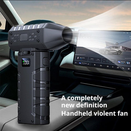 Mini electric turbo jet at 160,000 rpm, wind speed: 52 m/s