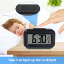 Wekker Digital Alarm Clock - Children's Clock - Wekker - Wekker Children's Alarm Clock - Travel Alarm Clock - LED Display Clock - Adjustable 12/24 Hour Snooze Function, Temperature, Date, Time - Portable Alarm Clock - Black