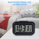 Wekker Digital Alarm Clock - Children's Clock - Wekker - Wekker Children's Alarm Clock - Travel Alarm Clock - LED Display Clock - Adjustable 12/24 Hour Snooze Function, Temperature, Date, Time - Portable Alarm Clock - Black