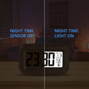 Wekker Digital Alarm Clock - Children's Clock - Wekker - Wekker Children's Alarm Clock - Travel Alarm Clock - LED Display Clock - Adjustable 12/24 Hour Snooze Function, Temperature, Date, Time - Portable Alarm Clock - Black