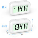 Wekker Digital - Klok Children's - Wekker - Wekker Children's - Alarm Clock - Travel Alarm Clock - LED Display Clock - Adjustable 12/24 Hour Snooze Function, Temperature, Date, Time - Portable Alarm Clock - Wit