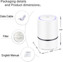 Air purifier - For living room, bedroom, office, and baby's room - Air quality indicator - Effective against dust mites, hay fever, allergies, and dust - Air purifiers - Air purifier