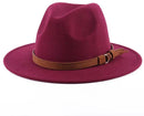 Cap - Sun hat - Bucket hat - Men's sun hat - Men's bucket hat - Hiking hats - Waterproof wool hats - Roll-up felt hats for outdoor use - Foldable leather lining - For men and women (Bordeaux)