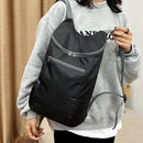 Backpack - Bag - Ultralight foldable backpack - Backpacks - Waterproof canvas, large capacity - Suitable for travel, hiking, camping, cycling, outdoor sports, Unisex, Black, One size