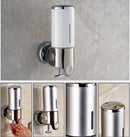 Soap dispenser - Wall-mounted - Soap dispenser - Suspended soap pump - Brushed stainless steel - Toilet - Shower - Foam