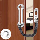 Extra thick door chain lock, stainless steel security chain lock, door chain, anti-theft buckle, door lock, heavy-duty latch lock, door lock chain for home