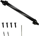 Door closer - Door spring - 36 cm - Outdoor door closer - Gate locks - Garden gate spring - Black - Carbon steel - For wooden fence gates - With mounting accessories