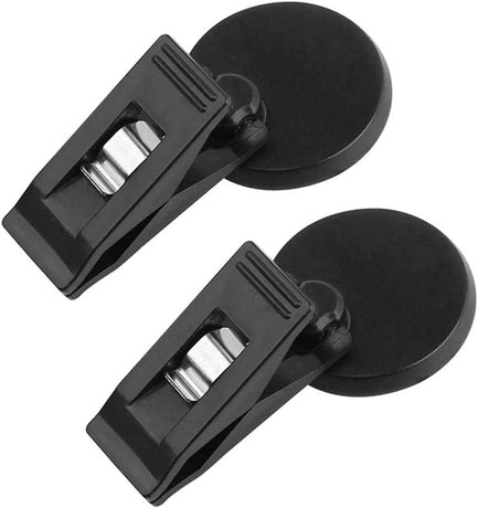 Set of 2 car windshield parking ticket holders - clip-on memo holder for cars, vans and caravans - self-adhesive ticket clips