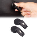 Set of 2 car windshield parking ticket holders - clip-on memo holder for cars, vans and caravans - self-adhesive ticket clips