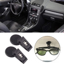 Set of 2 car windshield parking ticket holders - clip-on memo holder for cars, vans and caravans - self-adhesive ticket clips