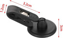 Set of 2 car windshield parking ticket holders - clip-on memo holder for cars, vans and caravans - self-adhesive ticket clips