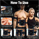 Abdominal Trainers - Abdominal Muscles - Rechargeable - Slimming Belt - Electrical ABS Stimulator - Professional Arm and Leg Belt - Training Equipment for Home, Office and Gym