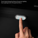 Set of 2 LED car interior lights, 7-color ambient lighting, USB rechargeable reading lights, portable