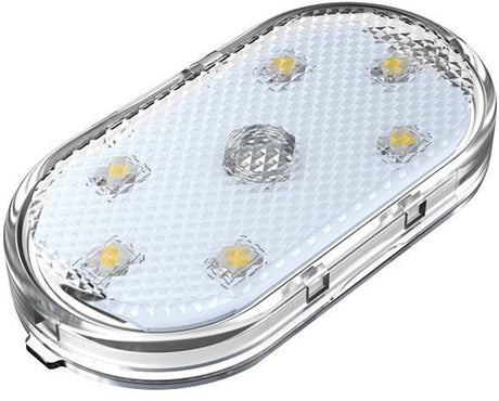 LED Car Lights - LED Car Lighting - 1 Pack - LED Interior Car Lighting - 7 Color Ambient Car Lighting - USB Rechargeable Car Reading Lights - Portable