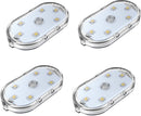 LED Car Lights - 4 Pack - LED Interior Car Lights - 7 Color Ambient Car Lights - USB Rechargeable Car Reading Lights - Portable