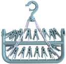Sock Dryer - Clothesline - 32 Clips - Sock Hanger - Wasrek - Wasrek - Carousel - Drying Carousel - Clothes Hanger - Sock Drying Rack - Blue