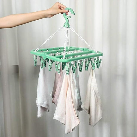 Sock Dryer - Clothesline - 32 Clips - Sock Hanger - Sock Dryer - Laundry Socks - Dryer - Carousel - Drying Carousel - Clothes Hanger - Sock Drying Rack - Vegetables