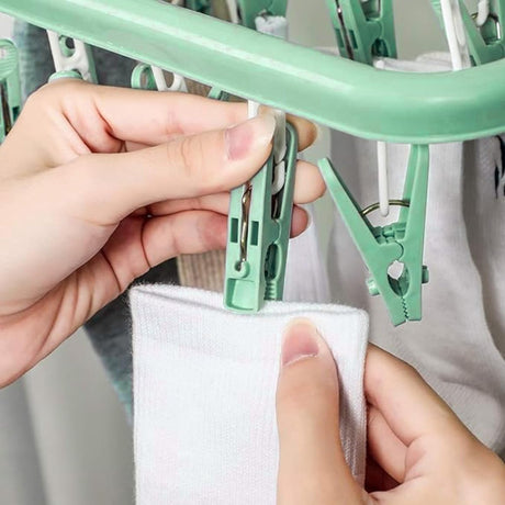 Sock Dryer - Clothesline - 32 Clips - Sock Hanger - Sock Dryer - Laundry Socks - Dryer - Carousel - Drying Carousel - Clothes Hanger - Sock Drying Rack - Vegetables