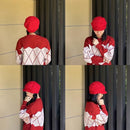 Hats - Women's Hats - Winter Hats - Knitted Beanie - Women's Wool Beanie - Warm Wool Knitted Beanie - With Visor - Newsboy Cap - Warm Fleece Lining - Skiing - Walking - Everyday Casual Wear