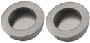 Pull handle - Brushed stainless steel - Round - Ø40mm - Sliding door handle - Set of 2