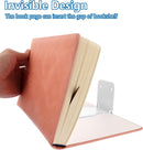 4-piece set - Invisible shelf - Wall shelf - Multifunctional metal shelves - Floating shelves - Wall shelf - Shelf - with screws - for office, classroom and bookstore - White - 6.6 x 6 x 10.5 cm