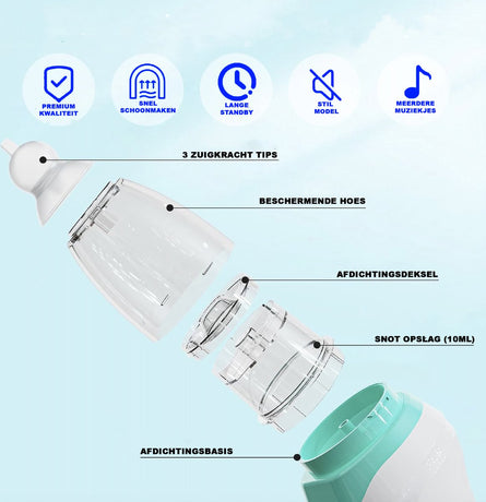 Electric Nasal Aspirator for Babies - Electric - Nasal Spray - Nasal Aspirator - Nasal Aspirator - PRO